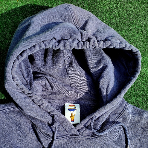 VTG Harlem Globetrotters Hoodie Hooded Sweatshirt Mens 3XL Blue 100% - Picture 10 of 16